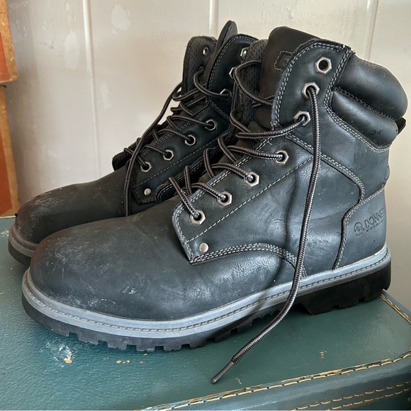 Donner Mountain Foundation Men’s Sz 12 Work Lace Up Combat Boots Black & Gray - Picture 1 of 12